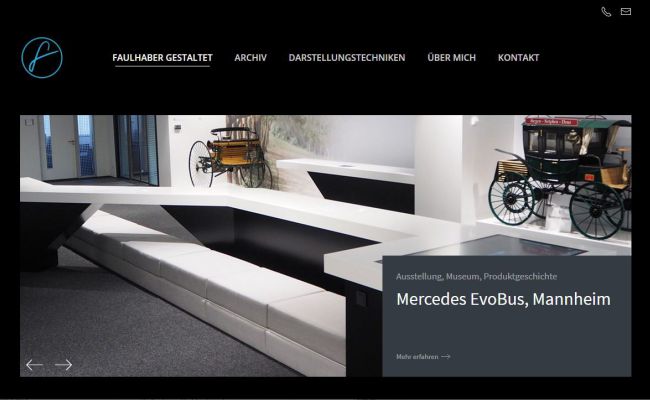 Homepage Faulhaber Gestaltet