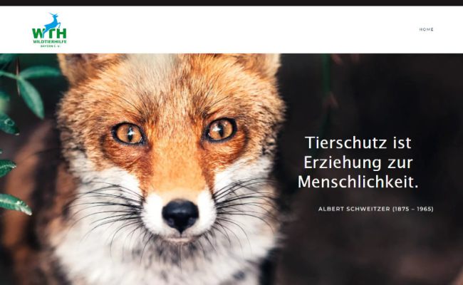 Homepage Wildtierhilfe Bayern
