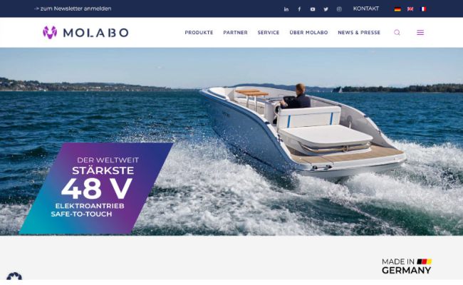 Homepage MOLABO GmbH